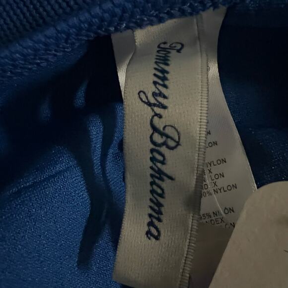 Tommy Bahama Island Cays Hibiscus High Neck One Piece Swimsuit 8 Women’s Blue - Picture 5 of 7